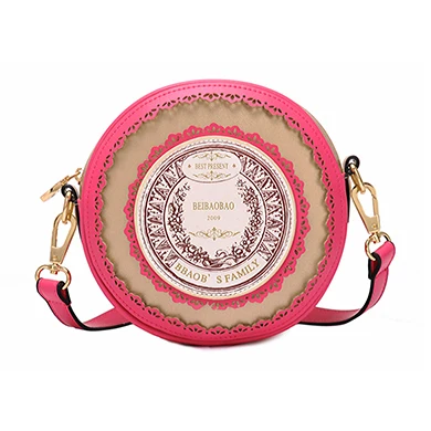 Новые модные женские сумки с принтом в европейском и американском стиле, сумки через плечо, открытые сумки на плечо - Цвет: Ярко-розовый