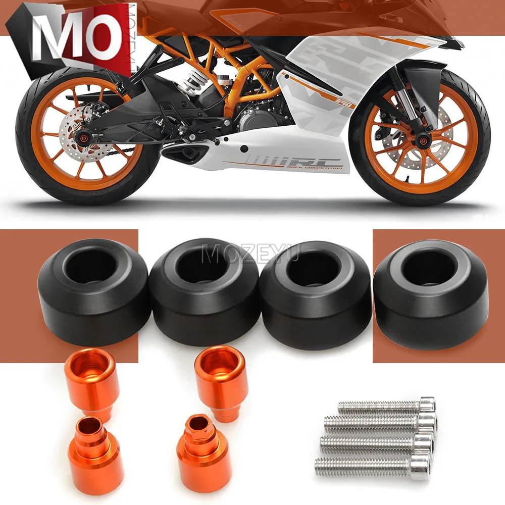 

Falling Protectors Motorcycle Frame Slider Anti Crash Caps engine protection Moto Crash Pad For KTM RC 390 2014-2018