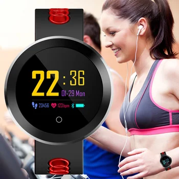

Blood Pressure Monitoring Health Sports Watch Men Multi-function Smart Watches Women Bracelet LED Touch Screen IP68 Smart Clock