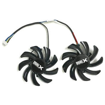 

2pcs/lot computer Graphics card fan 85mm DC 12V 0.35A 4Pin VGA GPU Cooler Fans For ZOTAC GTX 760 GTX 770 Video Card cooling
