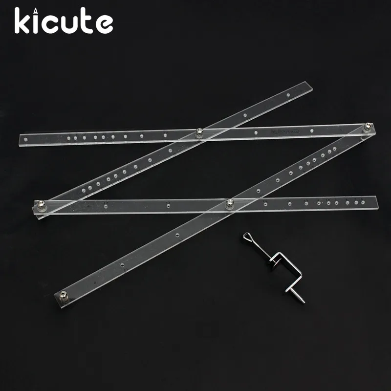 

Kicute 1pc 50cm Scale Folding Ruler Artist Pantograph Copy Rluers Draw Enlarger Reducer Tool for Office School Supplies