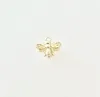 Eruifa 20pcs 13*12mm Mini Bee Charms Zinc Alloy necklace,earring bracelet jewelry DIY handmade 2 colors ► Photo 3/5
