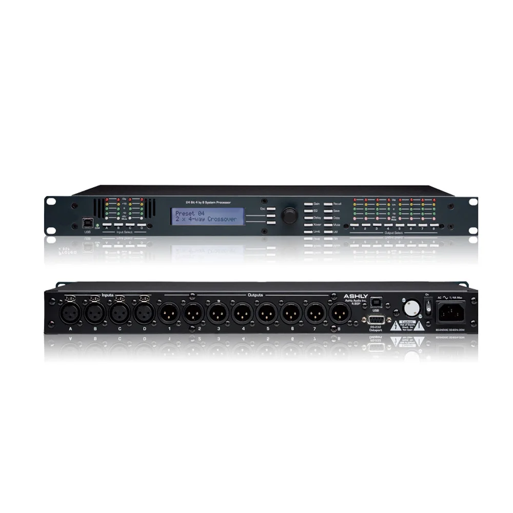 US $258.26 48SP DSP480 Professional Audio Processor Effects 4 In 8 Out Processing