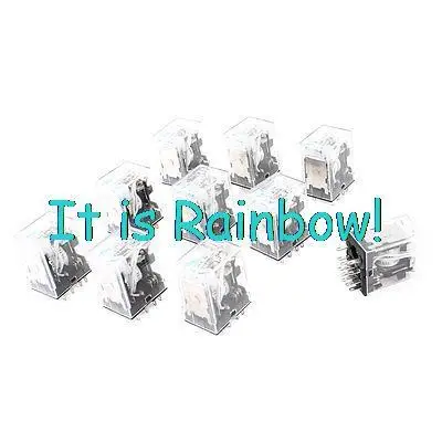

Free Shipping DC 12V Coil 4PDT 14Pin Green LED Light Lamp General Purpose Power Relay 10Pcs