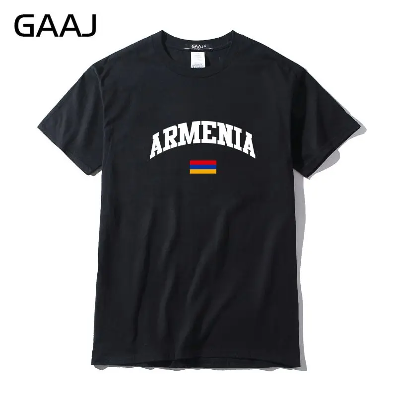 

GAAJ Armenia Flag Men T Shirt Streetwear Short sleeve T-shirts For Man 3XL High Quality Fashion Male 100% Cotton Summer #36YB9
