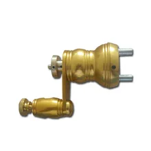 Поворотные татуировки Алюминий сплав Профессиональные татуировки Двигатель пистолет для Shader& Liner золото Цвет rtm-m17-2b