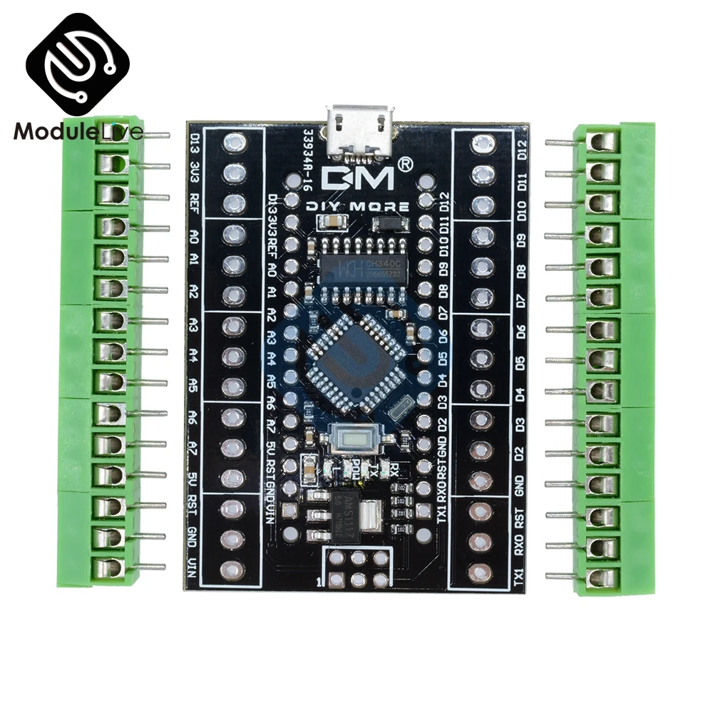Atmega328P Nano V3.0 3 0 CH340G CH340 драйвер клеммный адаптер плата расширения Модуль