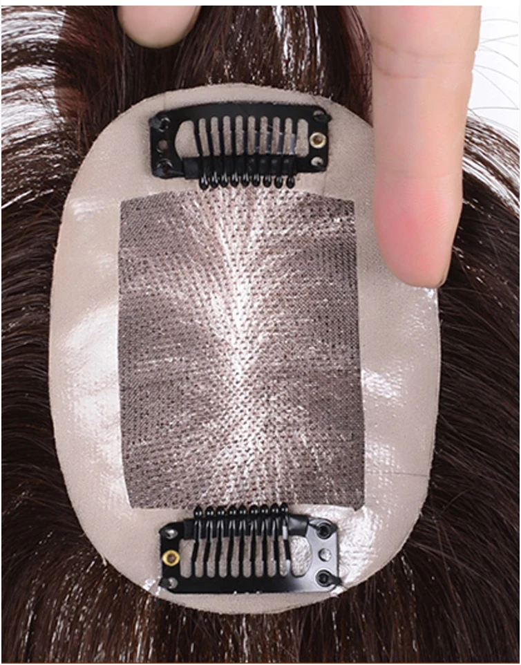 mão topper hairpiece parte superior comingbuy para mulher