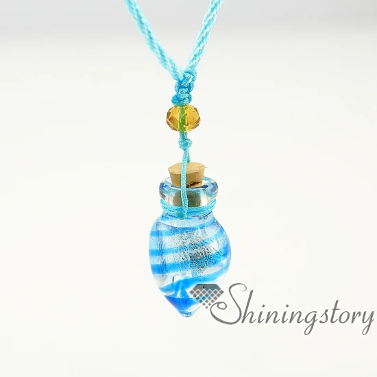 

foil cone diffuser necklaces wholesale jewelry scents aromatherapy necklace diffuser glass vial necklace Perfume bottle