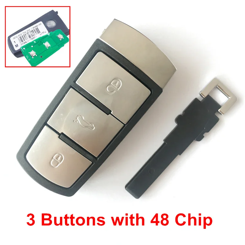3 Buttons Remote Key For Volkswagen ID48 Chip 434MHZ 3C0959752BA | Автомобили и мотоциклы