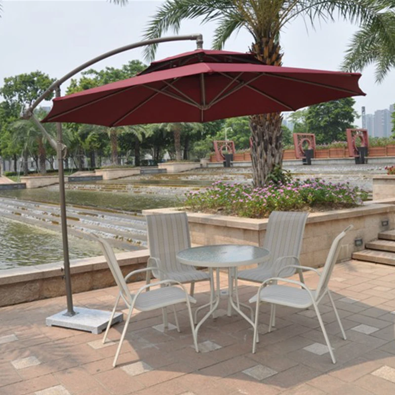 2 7 Meter Steel Iron Duplex Sun Umbrella Patio Umbrella Garden Parasol Sunshade Outdoor Cover For Coffee Shop No Stone Umbrella Patio Garden Parasolsun Umbrella Patio Aliexpress