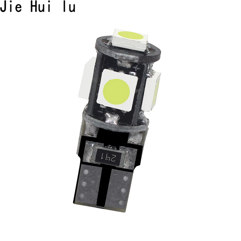 1 шт. автомобильные светодиодсветодиодный лампы T10 5 SMD 5050 W5W 194 5SMD|Сигнальная лампа|