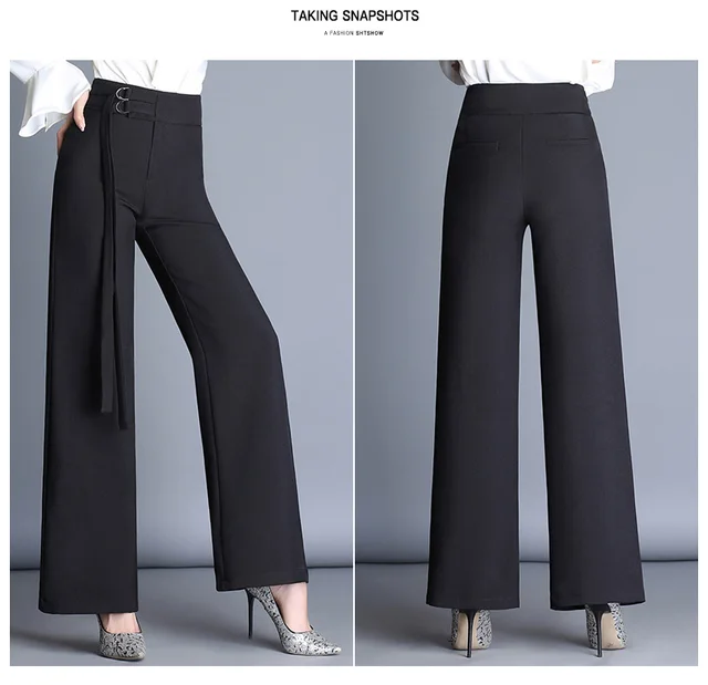 Modern Dance Pants Female Adult Wide Leg Rumba Dancing Pants Lady
