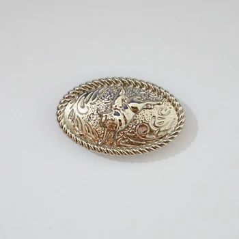 

(KB901) 10pc 1-1/2" Bull Rider Rope Edged Concho Saddlery Concho Silver