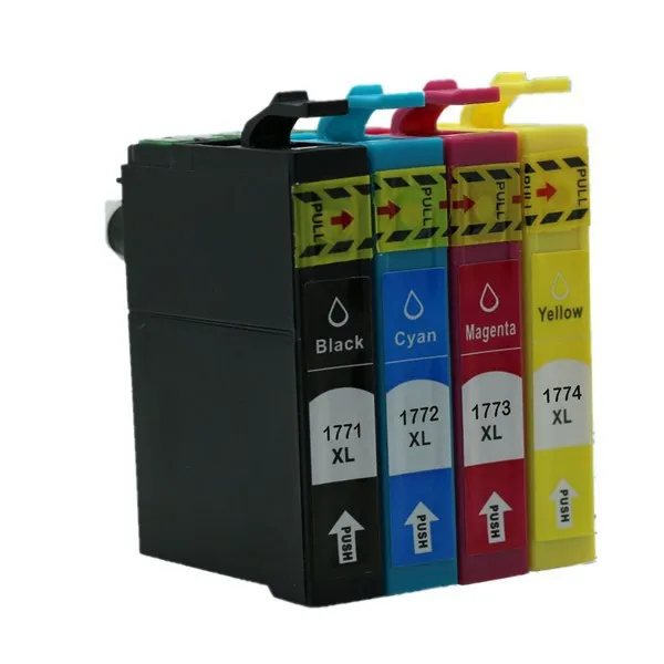 Replacement 3 Set T1771 E 1771 T1774 Ink Cartridges For