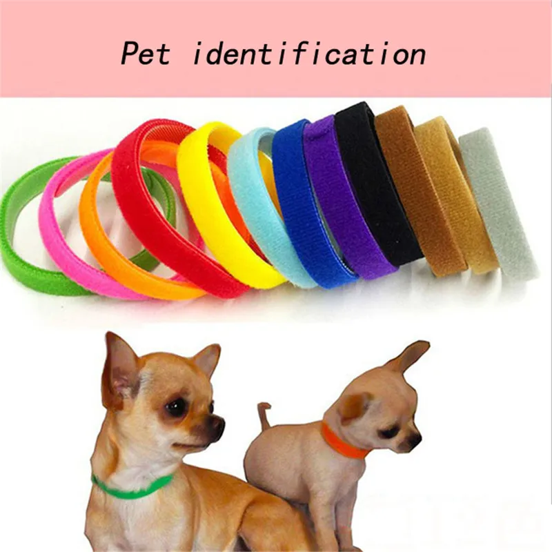 

12pcs 20/35CM Puppy Kitten Dog Collars Pet ID Bands Adjustable Identity Recognition Collar for Pet Dog Cat Product KO872992