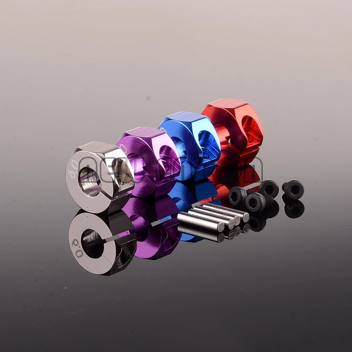 

NEW ENRON 4PCS Metal 5mm Inside diameter Hubs 6MM Thickness 12MM Wheel Hex Drive Adaptor