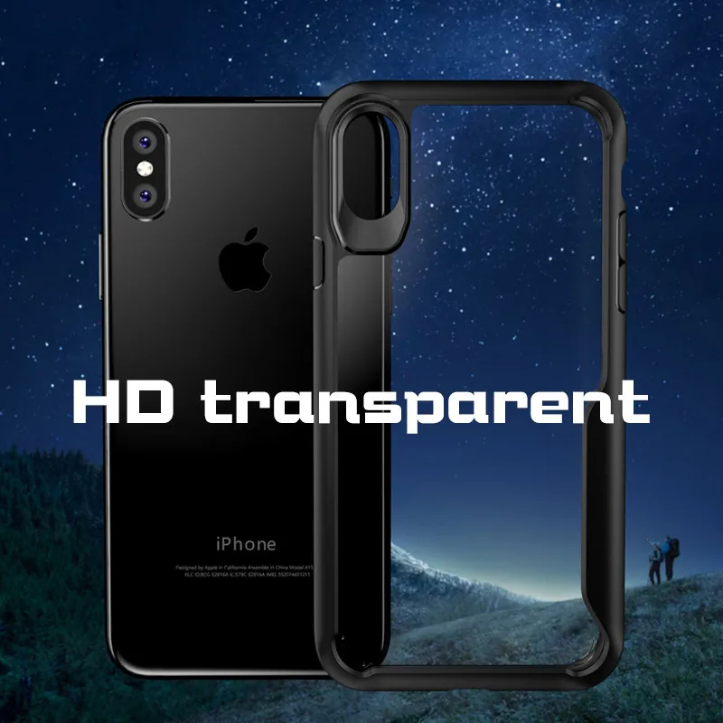 KISSCASE за чехол на айфон 7 6 S 8 xr 5s ударопрочный Прозрачный для iPhone XS X XR MAX гладкое