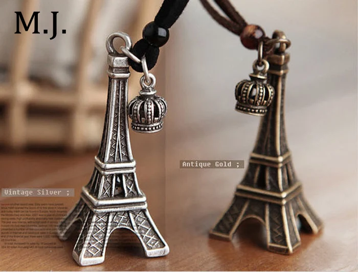 Женское винтажное ожерелье с подвеской Эйфелева башня|charm necklace|eiffel tower pendantpendant