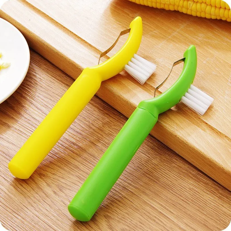 Household-Kitchen-Stainless-Steel-Blade-Plastic-Corn-Stripper-Peeler-Thresher-Tools-With-Corn-Surface-Cleaning-Brush (1)
