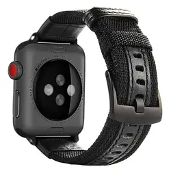 Нейлон часы браслет для Apple Watch группа 42 мм 38 мм Series1 2 3 часы аксессуары для Apple часы наручные спортивные ремешки для часов