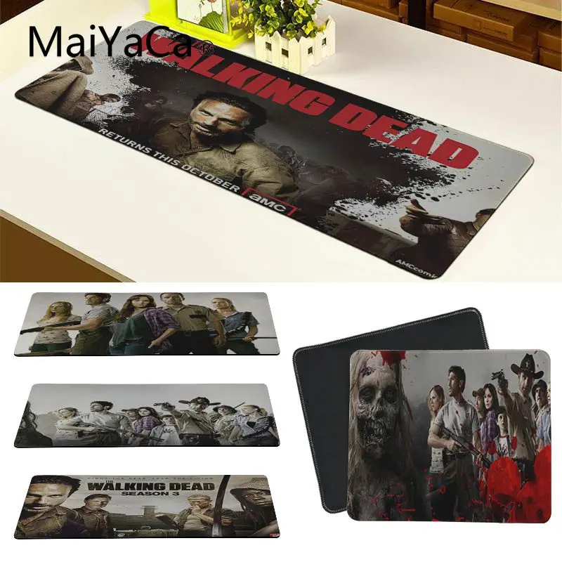 Maiyaca Walking Dead Picture индивидуальный игровой коврик для мыши скорость/версия управления большой игровой коврик для мыши