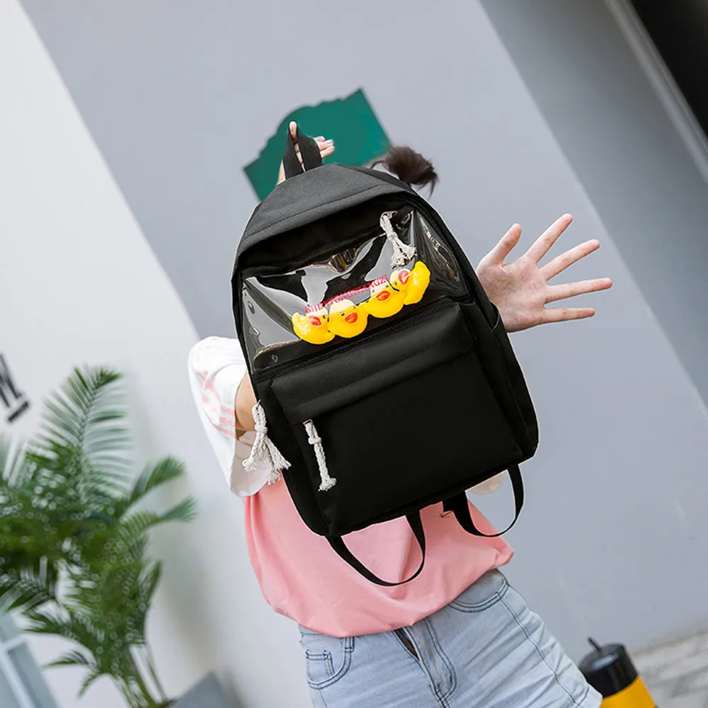 Детский рюкзак с милым мультяшным животным утенком, маленькая Желтая утка, рюкзак для студентов, школьная сумка, рюкзак для путешествий, сумка#20