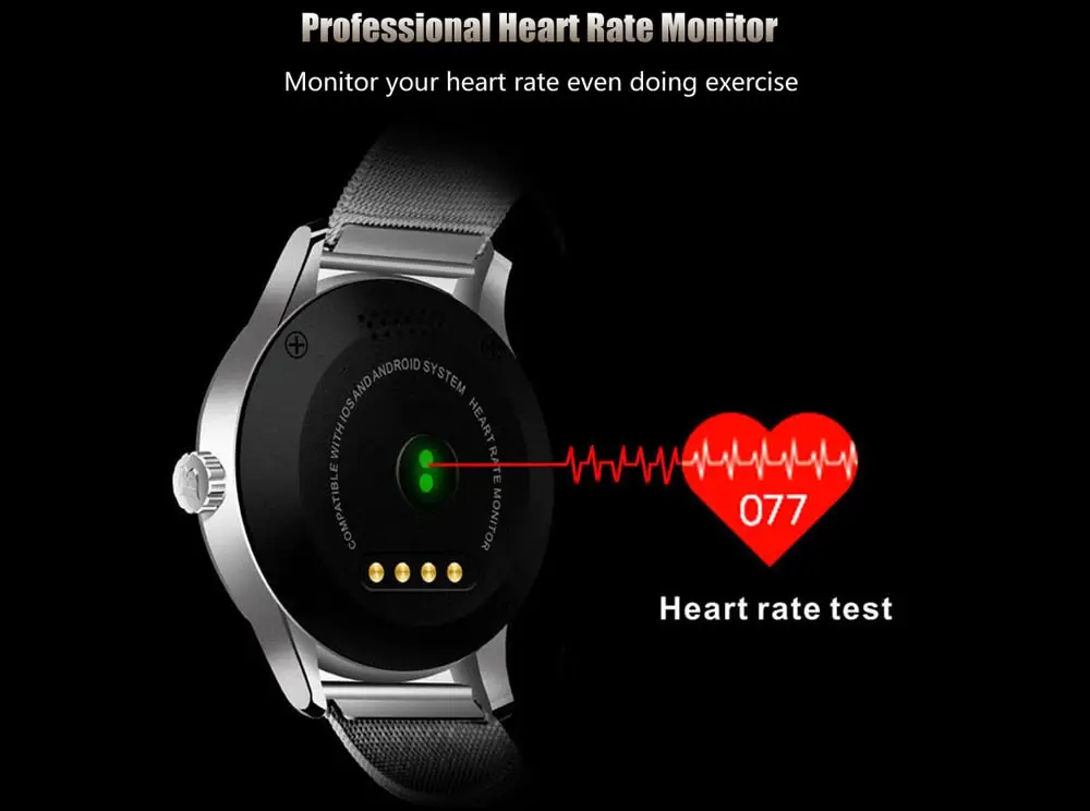 smartwatch with heart rate monitor