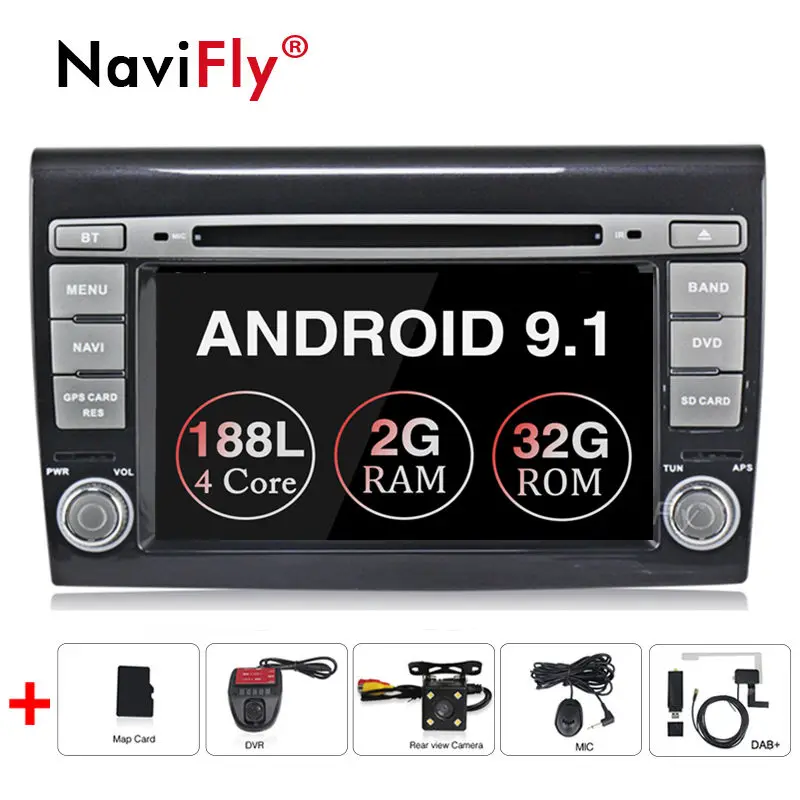 

Free shipping! 2 din android 9.1 Car DVD Player Autoradio GPS Navigation For Fiat Bravo 2007 2008 2009 2010 2011 2012 Stereo GPS