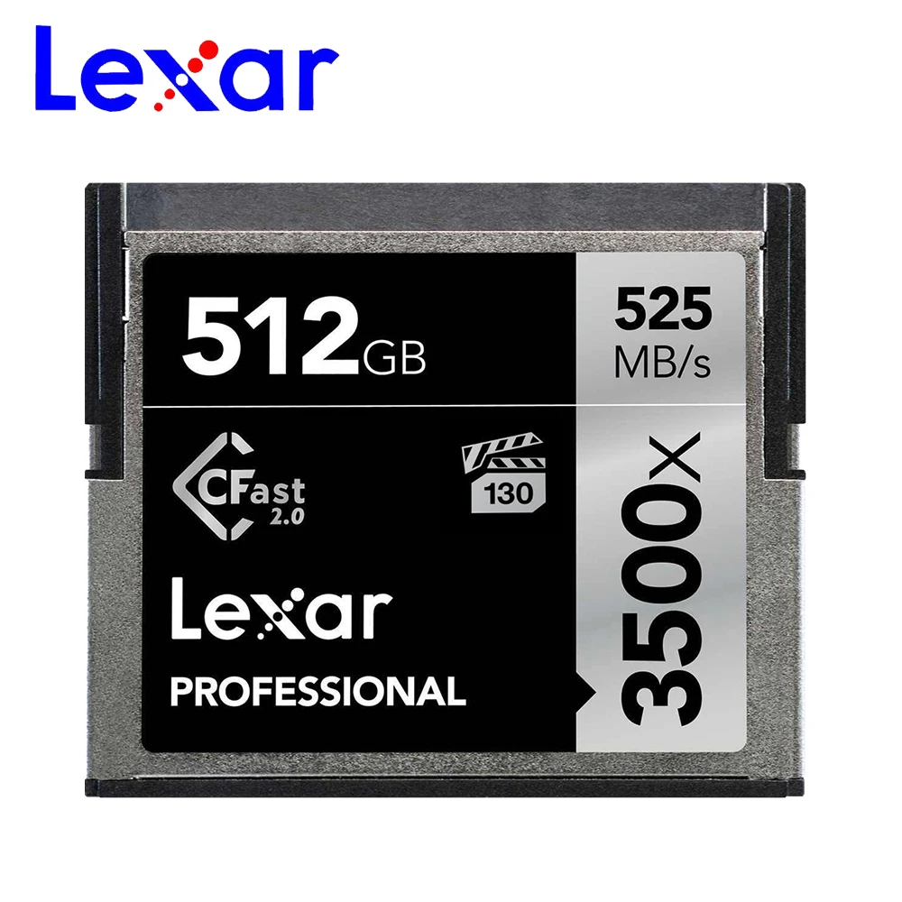 Оригинальные оригинальные Lexar 3500X карты памяти sd карта 64 Гб Cfast 2,0 карта CF карта 128 Гб Высокая скорость до 525 м/с professional камера