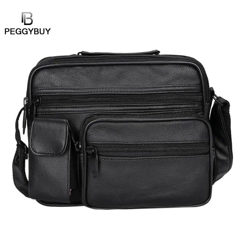 

Business Messenger Bag Men Leather Teen Casual Shoulder Cross body Bag Satchel Handbag Briefcase