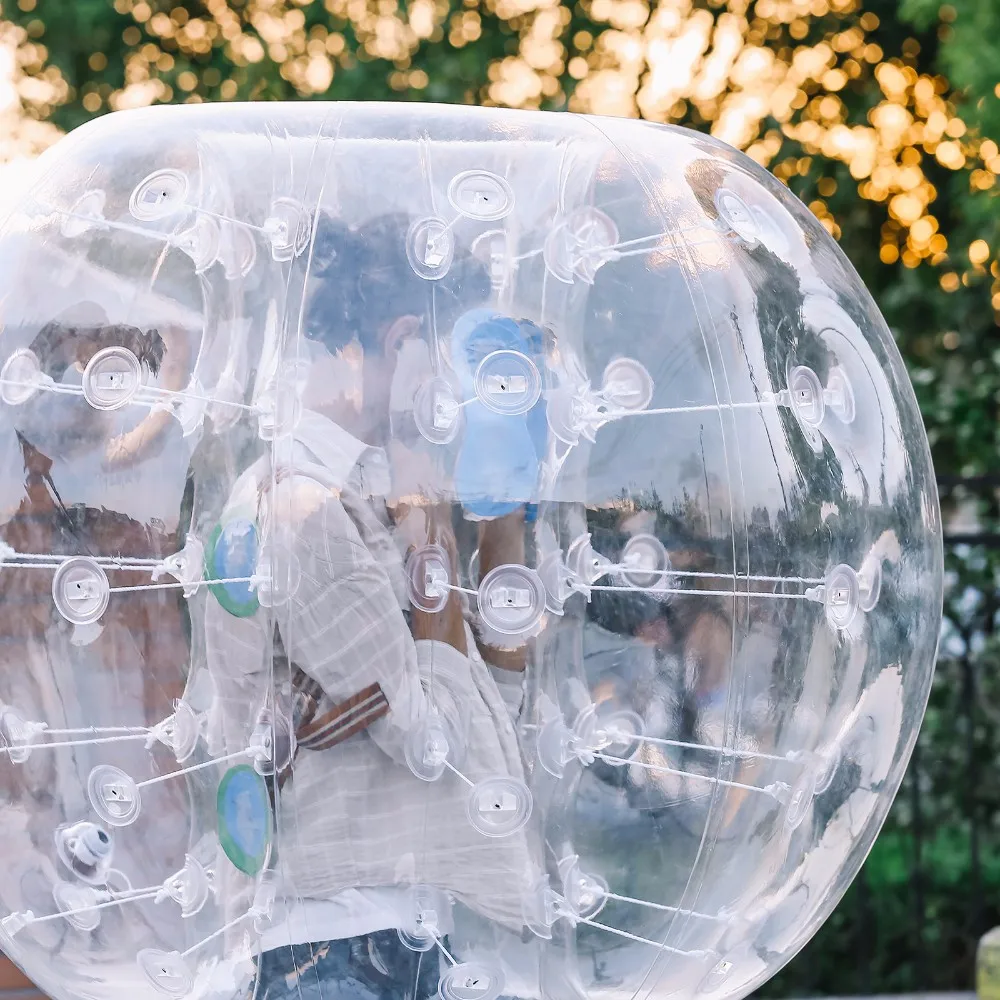 Happybuy надувной мяч бампера 1,5 м 5ft Диаметр пузырь футбольный мяч взорвать игрушка в 5 мин. надувной бампер Bubble шары