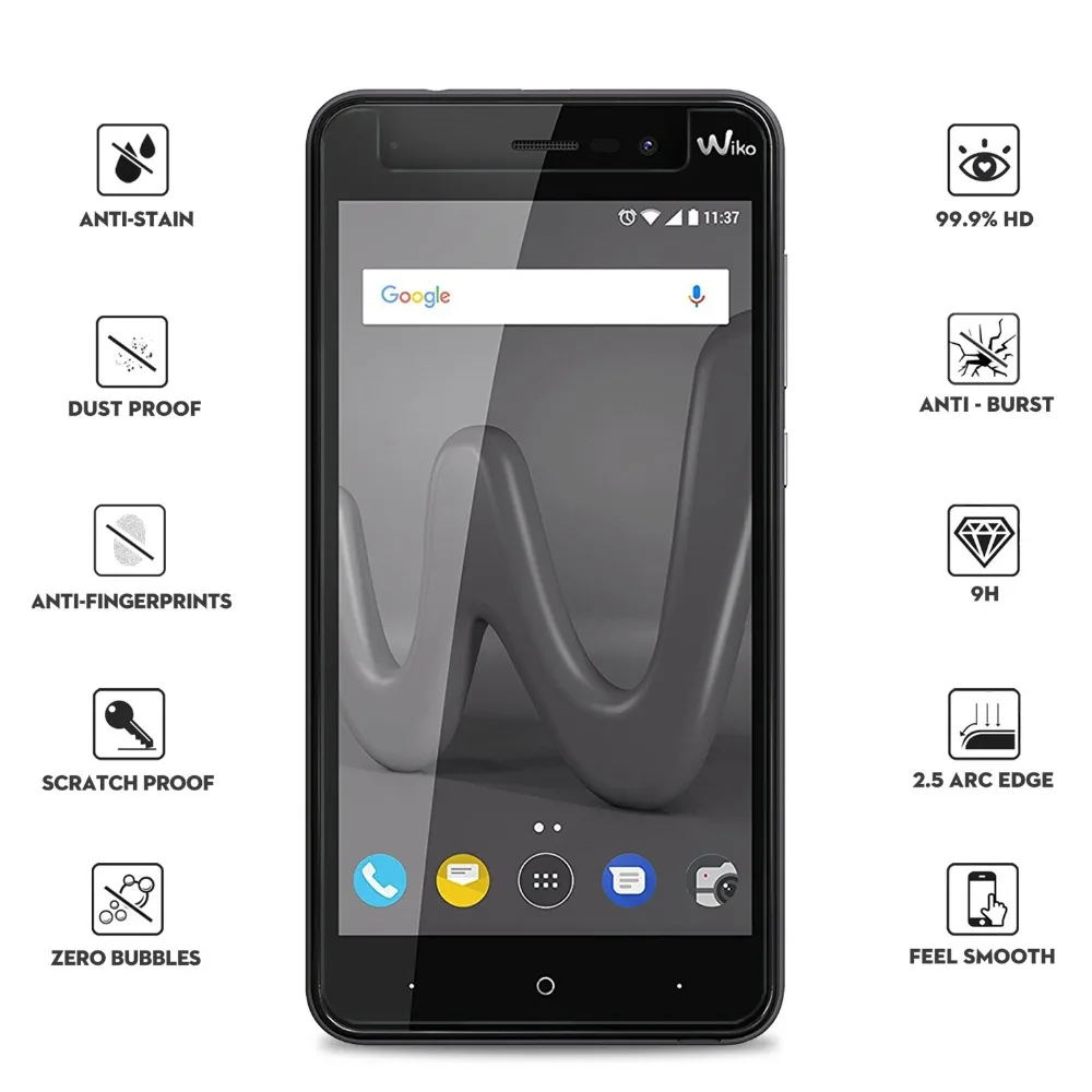 Закаленное стекло 9H для Wiko Lenny 2 3 5 4 plus Защита экрана LENNY3 MAX SUNSET Защитная пленка WIM