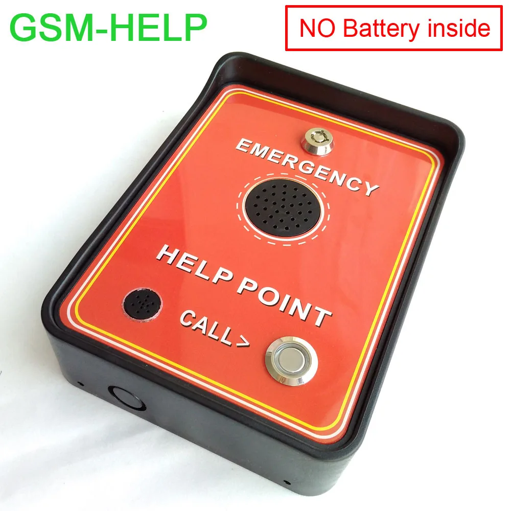 

GSM intercom gsm emergency help phone for public area emergency application Double alarm input