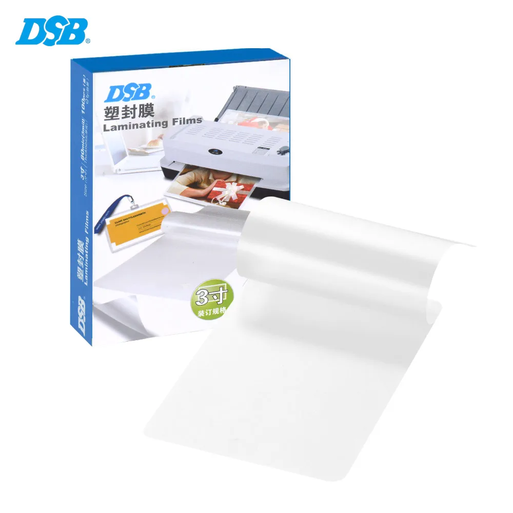 

DSB 80mic 6 inch Laminating Film Clear Sheet EVA Bond for Photo Paper Laminating Home Studio Office Supply 100 Sheets