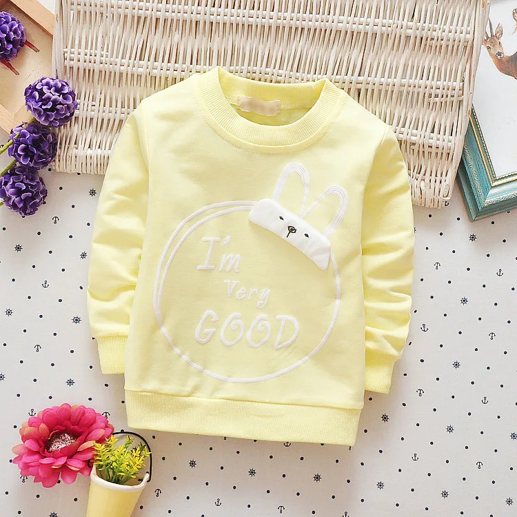 Baby Toddler Kids Girls Cotton Autumn Spring Tshirts Long Sleeve Winter Bottoming Tops Children Clothes G209