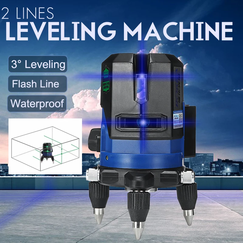 

360 Rotary Slash Function 2 Line Blue Cross Beam Line 3D Self Leveling Vertical Horizontal Laser Level Measuring Tool