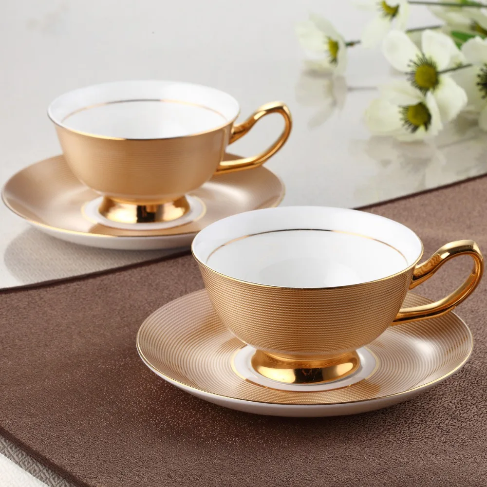 Buy European Royal Bone China Gold Coffee Cup And