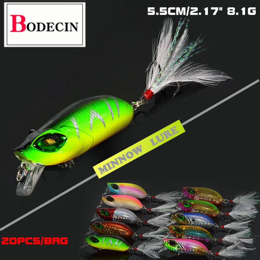 

Sea Crankbaits Minnow Wobbler Fake Crank Bait 20PCS Artificial Lures For Fishing Tackle Trolling Trout Pike Crankbait Lure Set