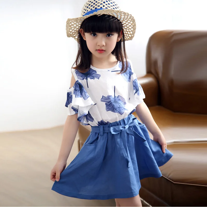 Summer Kids Girls Clothing Sets 2016 Cute Princess Maple ...