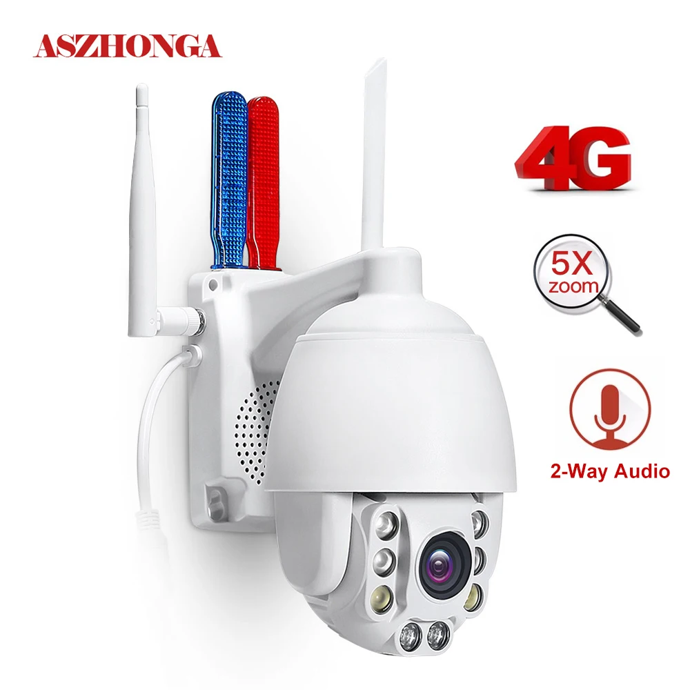 IP камера видеонаблюдения 3G 4G Sim карта 1080P HD 5 кратный зум|Камеры видеонаблюдения| |