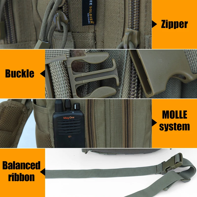 FREE SOLDIER нейлон, альпинистский рюкзак унисекс модернизации второго поколения рюкзак на двух лямках