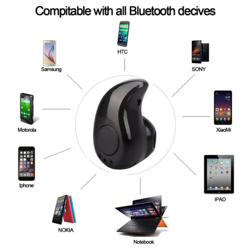 1 шт. S530X мини беспроводная гарнитура Bluetooth наушники вкладыши стерео бас с