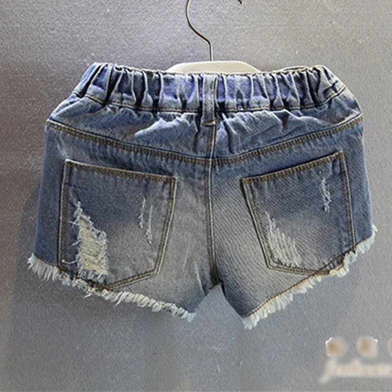 Children Summer Shorts Summer Style Baby Girls Denim Short Pants High Quality Kids Korean Clothing Jean Shorts Girls 2-8Y