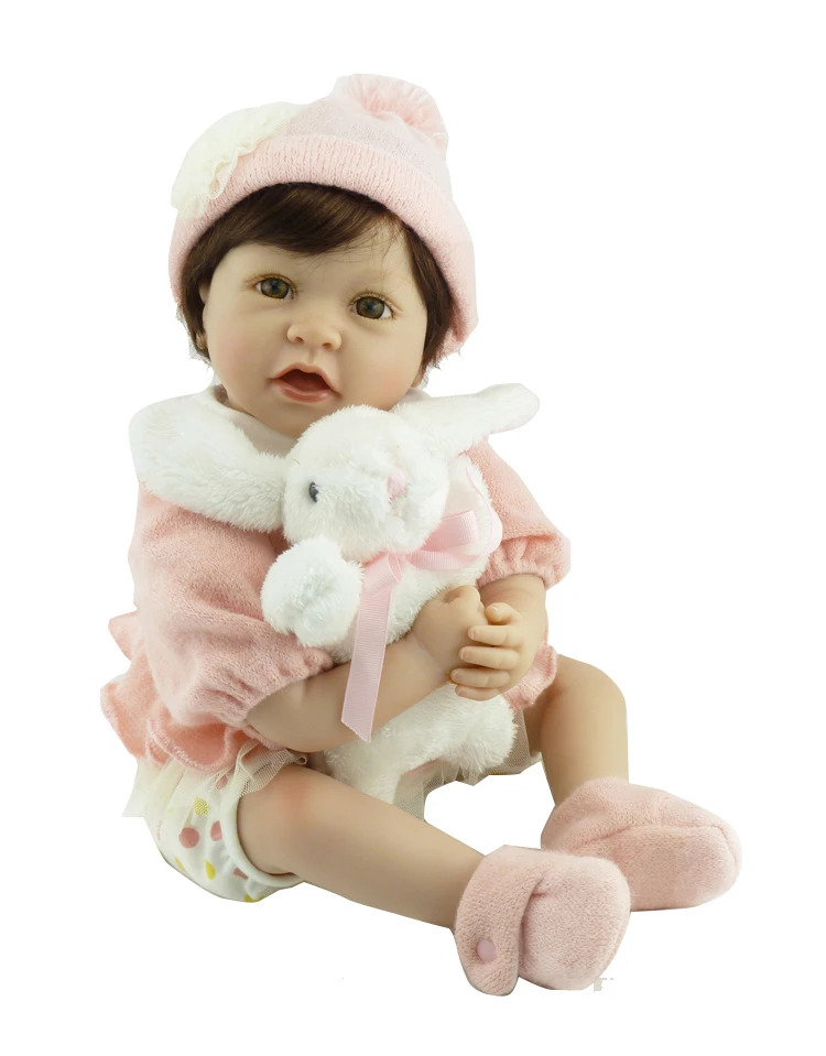 

Bebes reborn toy dolls for children gift 22" 55cm soft silicone reborn baby dolls npk doll reborn