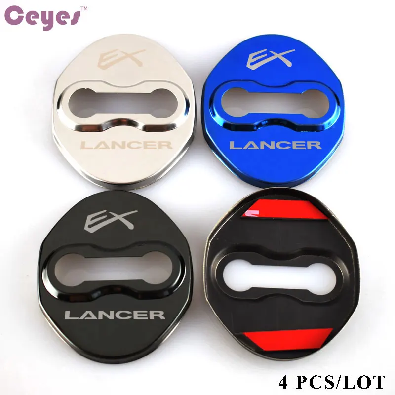 

Ceyes Excellent Car Styling Auto Cover Case For Mitsubishi EX-Lancer ASX Door Lock Decoration Protection Car-Styling 4pcs/lot