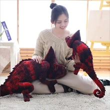 Creative Simulation Chameleon Lizard Plush Toys Stuffed Animal Plush Doll Toy Children Gifts & Boys Girls Gift children s toy gifts stuffed simulation animal dogs dolls short plush dachshund doll toys good quality