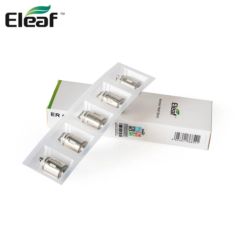 Original Eleaf ER 0.3ohm SS316 Coil 40-100W Eleaf Pure Cotton Replacement Coil Head for Eleaf Melo RT 22 Tank Atomizer
