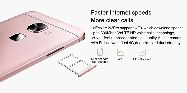LeEco LeTV Le 2 X526 3GB RAM 64GB ROM Qualcomm Snapdragon 652 1.8GHz Octa Core 5.5 Inch Incell FHD Screen Android 6.0 4G LTE Smartphone