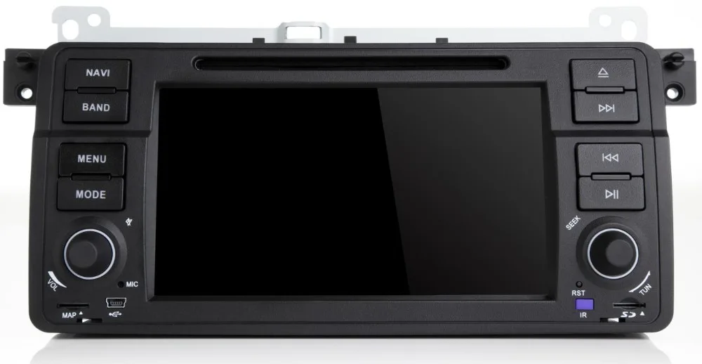 Discount 7" IPS AutoRadio 1 Din Android 8.1 Car DVD Player For BMW E46 M3 318/320/325/330/335 Rover 75 1998-2006 GPS Navigation BT Wifi 1